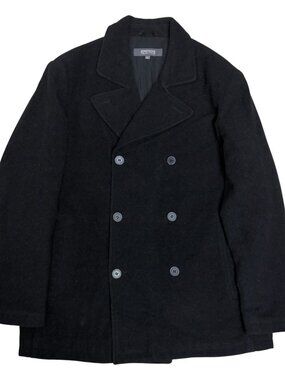 KENNETH COLE REACTION Pea Coat Business Casual Trench Winter Mens XL